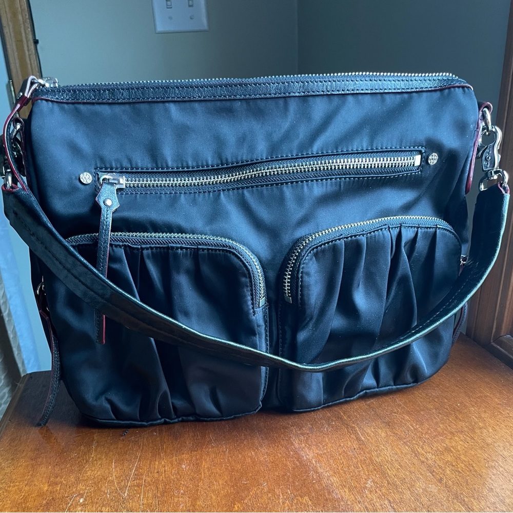 MZ Wallace Paige Nylon Black Shoulder Bag
